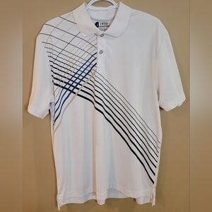 IZOD Men's Short Sleeved Polo Golf Shirt, Size Large